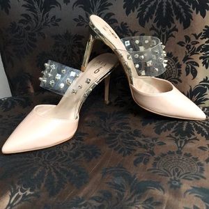 Mix No. 6 studded backless heels